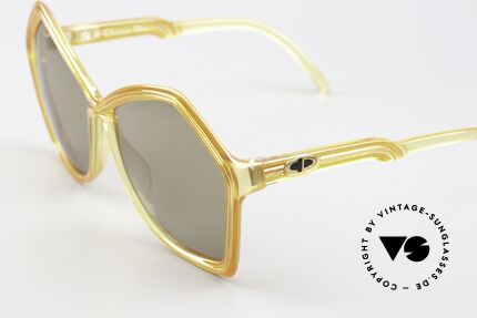 Christian Dior 2127 XL 70er Damen Sonnenbrille, fünfeckige Sonnengläser mit 100% UV Schutz, Passend für Damen