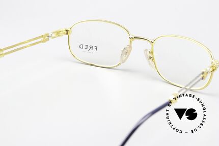 Fred Artimon Herren Seglerbrille 1990, ungetragen, wie all unsere edlen vintage Luxus-Brillen, Passend für Herren