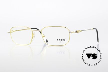Fred Jersey Männer Luxusbrille 1990er Details