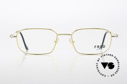 Fred Jersey Männer Luxusbrille 1990er, marines Design (charakteristisch Fred); Top-Qualität, Passend für Herren