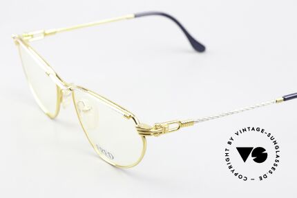 Fred Alize - M Cateye Seglerbrille 1990, Bügel und Brücke gedreht wie ein Segeltau; RARITÄT!, Passend für Damen
