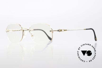 Fred Fidji Herrenbrille Randlos Segler, marines Design (charakteristisch Fred) in Top-Qualität, Passend für Herren