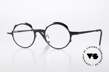 Theo Belgium Brilliant Runde Designerbrille Unisex Details