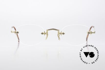 Matsuda 2865 90er Vintage Brille Randlos, MATSUDA: ein Synonym für aufwändige Handwerkskunst, Passend für Herren und Damen