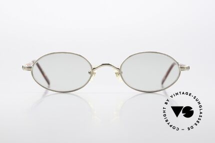 Matsuda 10116 Gläser Verdunkeln Bei Sonne, kleine, ovale 90er Brille (ideal für größere Sehstärken), Passend für Herren und Damen