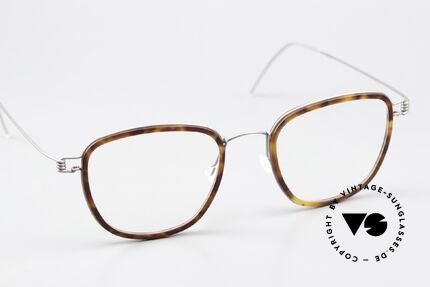 Lindberg Simon Air Titan Rim Fassung mit Azetat Inlays, ungetragenes Designerstück + orig. Lindberg Magnet-Etui, Passend für Herren