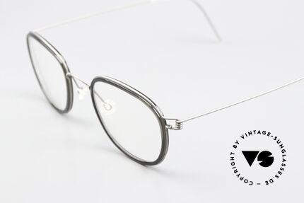 Lindberg Max 48 Air Titan Rim Titan Brille Damen & Herren, eine echte Designerbrille; extrem hochwertig und zeitlos, Passend für Herren und Damen