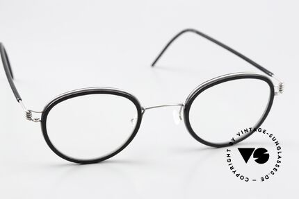 Lindberg Jackie 44 Air Titan Rim Bügel Mit Azetat Überzug, ungetragenes Designerstück mit original Lindberg Etui, Passend für Herren und Damen