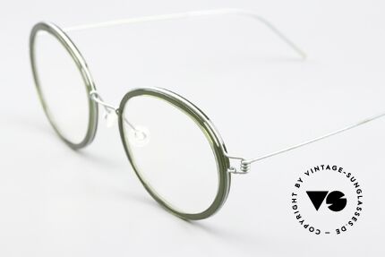 Lindberg Jean Air Titan Rim Frauen Designerbrille Grün, eine echte vintage Brille; extrem hochwertig und zeitlos, Passend für Damen
