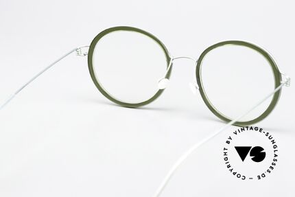 Lindberg Jean Air Titan Rim Frauen Designerbrille Grün, Fassung kann beliebig (optisch / Sonne) verglast werden, Passend für Damen