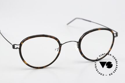 Lindberg Jackie 44 Air Titan Rim Pantobrille Schildpatt Schwarz, ungetragenes Designerstück mit original LINDBERG Etui, Passend für Herren und Damen