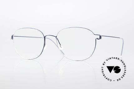 Lindberg Robin 53 Air Titan Rim Titanbrille Matt Dunkelblau Details