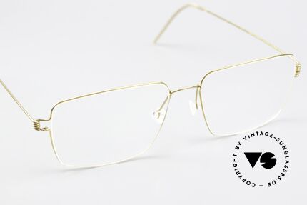 Lindberg Gary Air Titan Rim Eckige Titan Herrenbrille, ungetragenes Designerstück + orig. Lindberg Magnet-Etui, Passend für Herren
