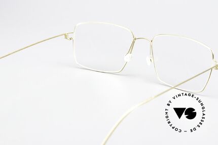 Lindberg Gary Air Titan Rim Eckige Titan Herrenbrille, eleganter Rahmen ohne Schrauben, Nieten oder Lötungen, Passend für Herren