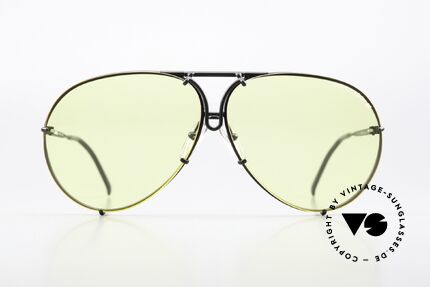 Porsche 5621 80er Pilotenbrille Kalichrome, die 80er Legende mit den auswechselbaren Gläsern, Passend für Herren