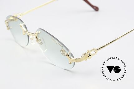 Machiavelli 15-302 Opulente Brille Vergoldet, leicht getönte Demogläser (als Modeaccessoire tragbar), Passend für Herren und Damen