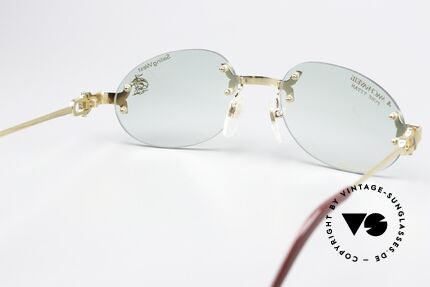 Machiavelli 15-302 Opulente Brille Vergoldet, ungetragenes 80er Einzelstück mit orig. Machiavelli Etui, Passend für Herren und Damen