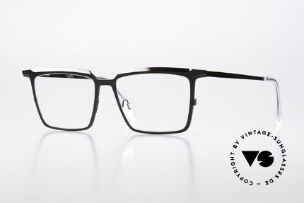 Theo Belgium Barion Eckige Titanium Brille Large Details