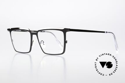 Theo Belgium Barion Eckige Titanium Brille Large, sehr hochwertig & komfortabel (Titan-Fassung), Passend für Herren und Damen