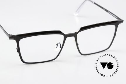 Theo Belgium Barion Eckige Titanium Brille Large, ungetragen (wie alle unsere vintage Theo Brillen), Passend für Herren und Damen