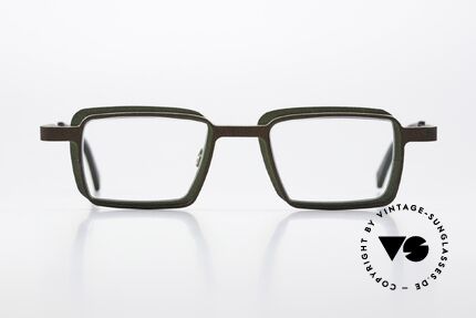 Theo Belgium Eye-Witness YC Designerbrille Eckig Unisex, diese Theo Kreation soll bewusst "unvollendet" wirken, Passend für Herren und Damen