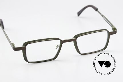 Theo Belgium Eye-Witness YC Designerbrille Eckig Unisex, ungetragen (wie alle unsere orig. Theo Brillenfassungen), Passend für Herren und Damen