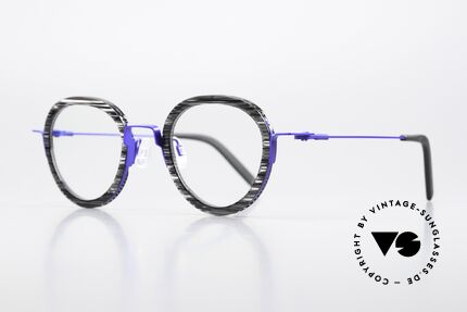 Theo Belgium Stamppot Potatoes Acetate Family, Metall- und Azetat Brillenfassung in Größe 48-20, Passend für Herren und Damen