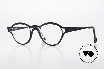 Theo Belgium Cherry Chocolat Titanium Brille Panto Style Details