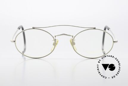 Giorgio Armani 115 90er Brille Mit Sportbügeln, ovaler Rahmen mit sehr markanter Brillen-Brücke, Passend für Herren und Damen