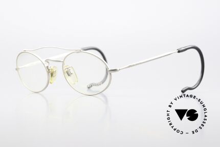 Giorgio Armani 115 90er Brille Mit Sportbügeln, matt-silberne Metallfassung in Größe 50-21, 165, Passend für Herren und Damen