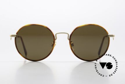 Giorgio Armani 621 Mineralglas Mit GA Gravur, 1990er Panto-Sonnenbrille in Premium-Qualität, Passend für Herren und Damen