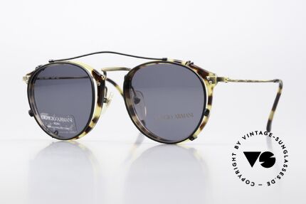 Giorgio Armani 318 Panto Brille Mit Sonnenclip Details