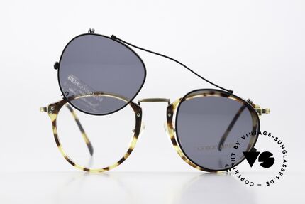 Giorgio Armani 318 Panto Brille Mit Sonnenclip, Größe: medium, Passend für Herren