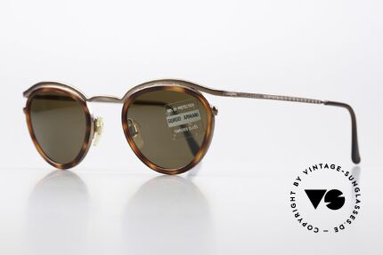 Giorgio Armani 632 Alte Designer Sonnenbrille, Fassung in bronze und 'schildpatt', made in Italy, Passend für Herren und Damen