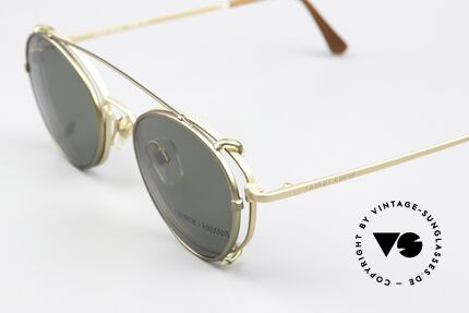 Giorgio Armani 174 Mit Serious Fun Sun-Clip, mit Serious-Fun Clip in grün-metallic (100% UV prot.), Passend für Herren und Damen