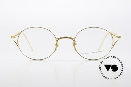 Yohji Yamamoto 51-4103 Panto Designer Brille 90er, beste Verarbeitungsqualität & Materialien (Titanium), Passend für Herren und Damen