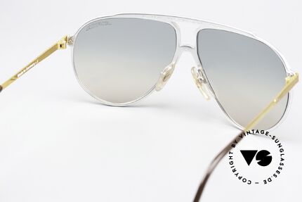 Alpina M1 Kultsonnenbrille Der 80er, bicolore Fassung (gold & silber) + Alpina Gläser, Passend für Herren und Damen