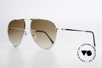 Christian Dior 2248 XL 80er Herren Sonnenbrille, klassische Pilotenform in XL Gr. 60-17 (145mm breit), Passend für Herren