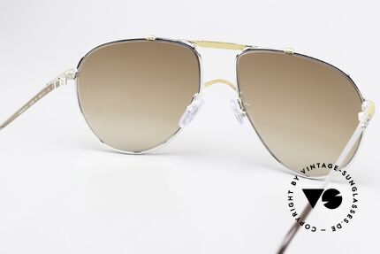 Christian Dior 2248 XL 80er Herren Sonnenbrille, Sonnengläser in braun-Verlauf mit 100% UV Protection, Passend für Herren
