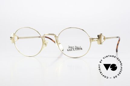 Jean Paul Gaultier 55-5106 90s Designerbrille Vergoldet Details