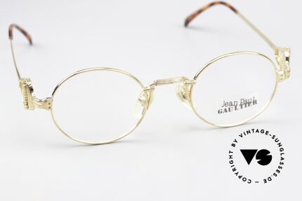 Jean Paul Gaultier 55-5106 90s Designerbrille Vergoldet, eine tolle vintage Brille für Damen und Herren zugleich, Passend für Herren und Damen