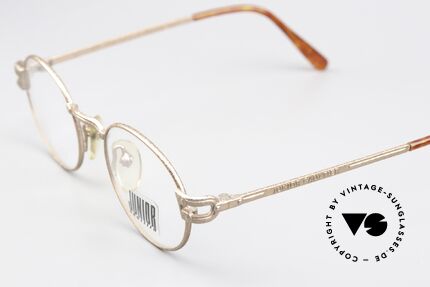 Jean Paul Gaultier 57-3176 90er Brille In Rusty Gold, JP Gaultier bezeichnet die Legierung als "rusty gold", Passend für Herren und Damen