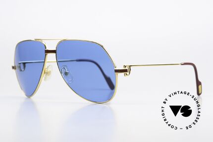 Cartier Vendome Laque - L Ultramarin Tiefblau Lapis, dieses Modell mit Laque-Dekor in LARGE Gr. 62-14, 140, Passend für Herren