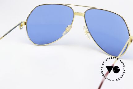 Cartier Vendome Laque - L Ultramarin Tiefblau Lapis, KEINE Retrobrille, sondern ein altes vintage ORIGINAL, Passend für Herren