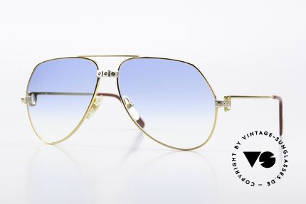Cartier Vendome Santos - L Gläser Leicht Blau Getönt Details