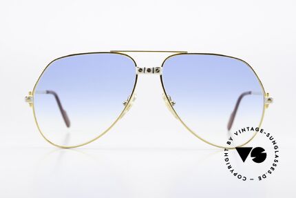 Cartier Vendome Santos - L Gläser Leicht Blau Getönt, wurde 1983 veröffentlicht und dann bis 1997 produziert, Passend für Herren