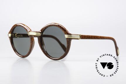 Cartier Cabriolet - S Luxus Sonnenbrille Von 1991, Fassung mit Federscharnieren in SMALL Gr. 49/20, 130, Passend für Herren und Damen