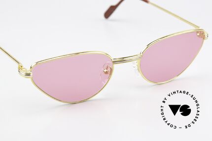 Cartier Rivoli - M Feminine Luxusbrille Pink, ungetragen mit neuen pinken Gläsern & Nasenstegen, Passend für Damen