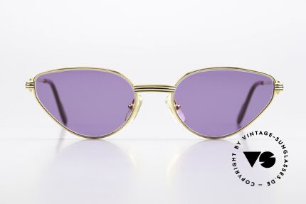 Cartier Rivoli - S Feminine Luxusbrille Lila, altes Cartier Original im legendären Cat's-Eye-Design, Passend für Damen