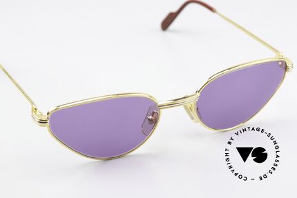Cartier Rivoli - S Feminine Luxusbrille Lila, ungetragen mit neuen lila Gläsern (100% UV Schutz), Passend für Damen